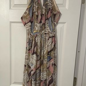 Floral flowy floor length dress